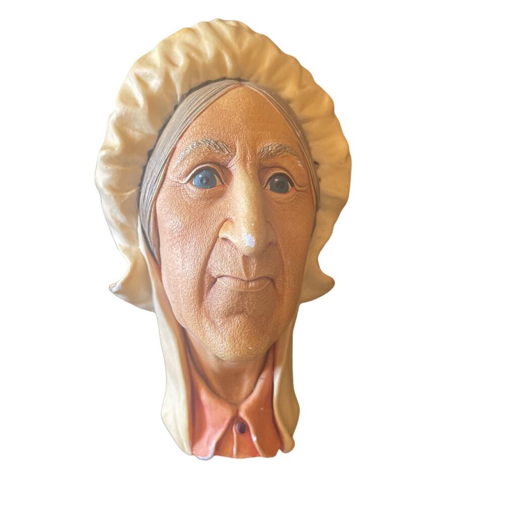 Vintage Bosson Chalkware Chalkhead Betsey Trotwood Retired